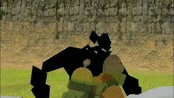 Game Development footage - animated enemy collision box ( skinned mesh )