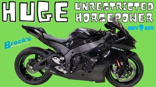 My 2021 ZX10R made 195 HP just by bolting on a Brock's Performance Exhaust - Moore Mafia