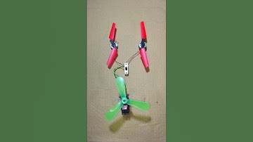 I Tried to Powering Two Drone Propellor Motor With New Gear Motor Generator #dcmotor #tech #shorts