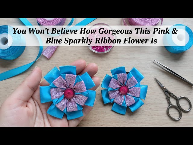 You Won't Believe How Gorgeous This Pink & Blue Sparkly Ribbon