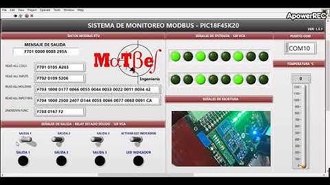 MODBUS RTU CON PIC 18F45K20 Y LABVIEW
