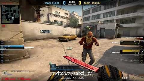 FACEIT CSGO Knife Round ACE Clutch (1v5)