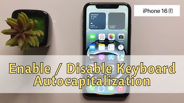 How to Enable / Disable Keyboard Autocapitalization on iPhone 16e #new