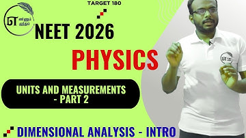 "Units & Measurements – Dimensional Analysis Explained Simply! - Part 2 | NEET 2026 Physics 