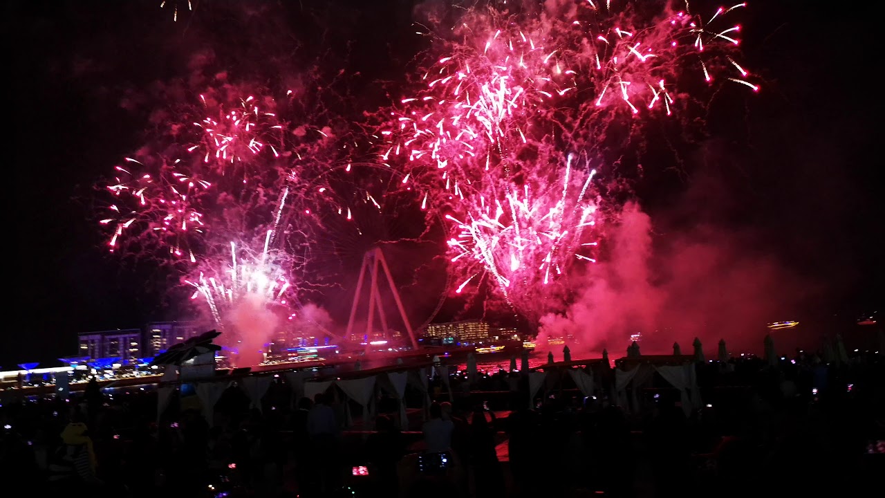 dubai marina, 2020 fireworks YouTube