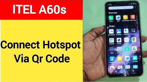 How to connect hotspot via QR code, Itel A60s me wireless internet connect kaise karen