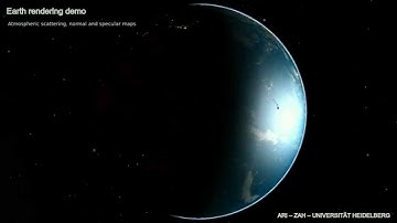 Gaia Sandbox Earth rendering demo (only sky scattering)