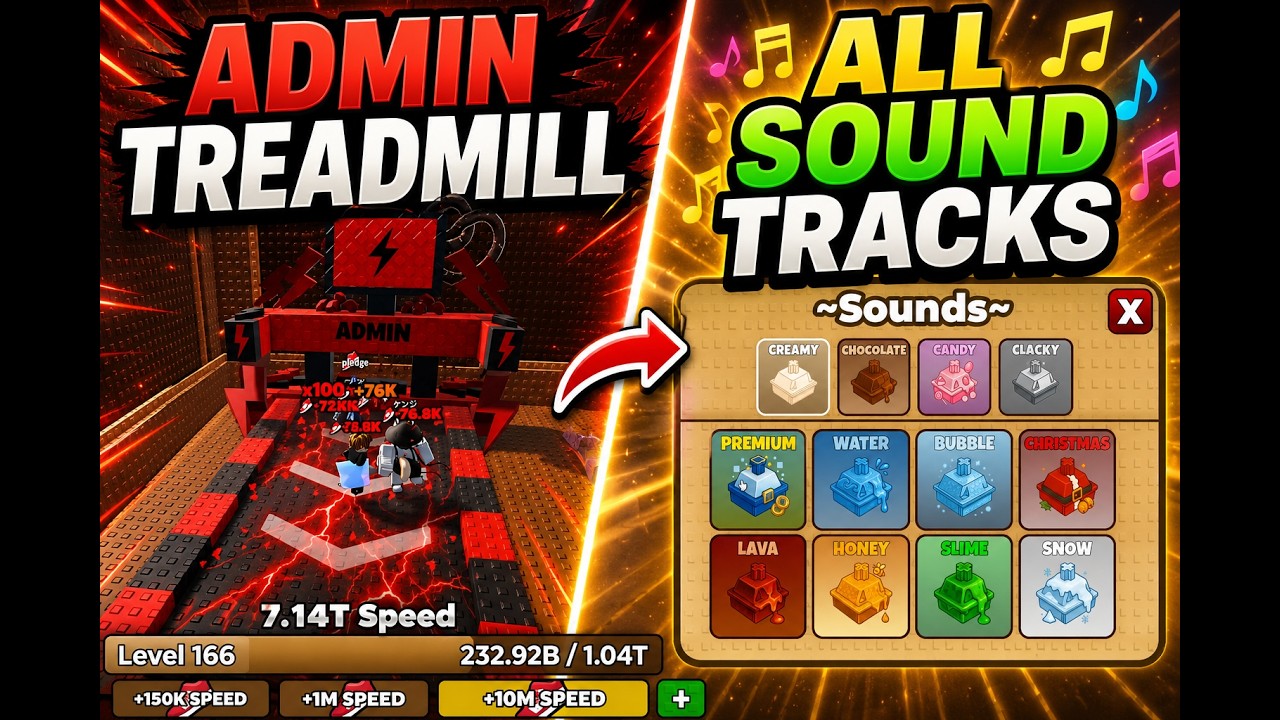 New Update Bought Admin Treadmill and Sound Pack +1 Speed Keyboard ...
