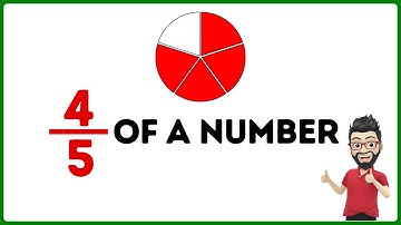 See how easy it is to calculate four fifths of a number [4/5 of a number]