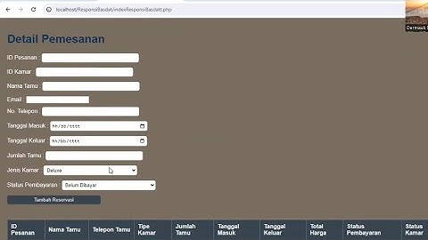 Membuat Web Reservasi Hotel ~ Responsi Basis Data II (Dermauli L Sihombing,223020503150)
