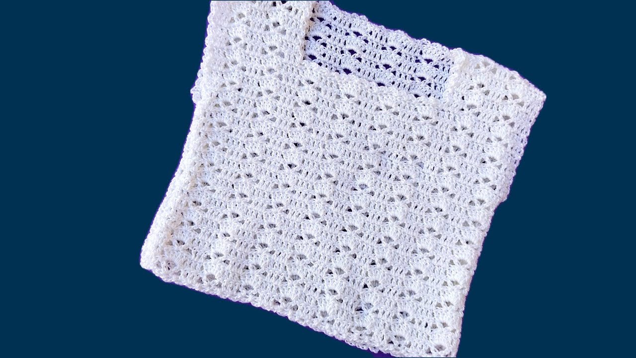 Вы не поверите, насколько легко связать крючком эту рубашку любого размера!