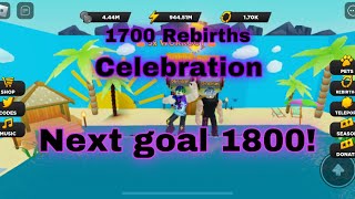 1700 Rebirths Celebration - Roblox Strongman Simulator