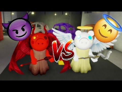 Devil Vs Angel Traitor Mode Roblox Piggy New Skin Update And Chapter 9 City Youtube - roblox demon plush bunny