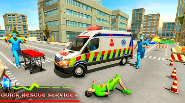 Trò chơi Mô phỏng xe cứu thương - Bác sĩ lái xe ô tô |City Ambulance  Emergency Hospital Simulator
