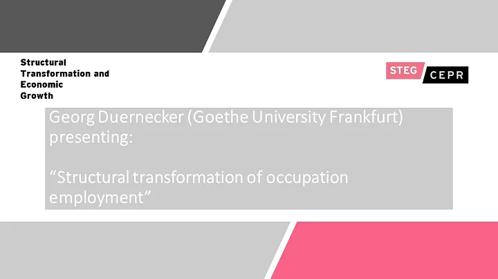 Georg Duernecker presents the paper "Structural transformation of occupation employment"