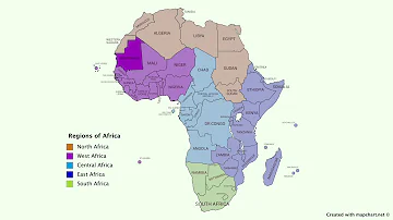Kde jsou státy střední Afriky?