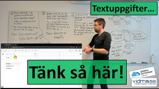 Matematik 3: TILLÄMPNINGAR MED DERIVATA, PRIMITIV FUNKTION OCH INTEGRAL