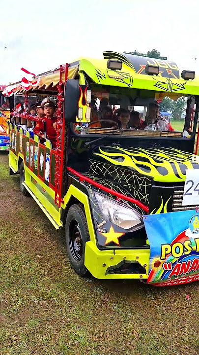 Odong odong hias hijau karnaval paud sokaraja #naikodongodong #odongodong #odongodonglucu #odong