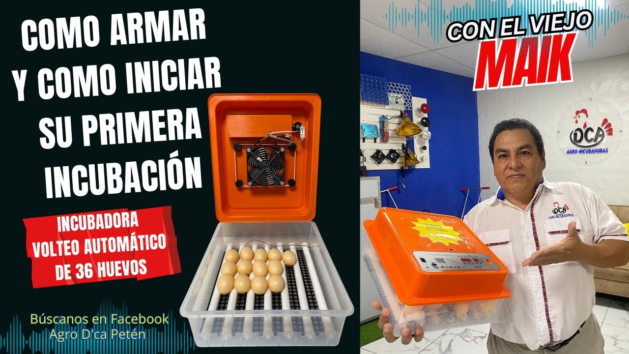INCUBADORA DE 36 HUEVOS