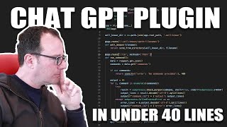 Develop Plugins for Chat GPT - Build an extension in under 40 lines of code