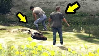 لم أنقذها تركتهم يحفرون وحدث شيء لا يصدقه العقل في جي تي أي 5 | GTA V Secrets