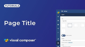 How to Change WordPress Page Title In Visual Composer Website Builder