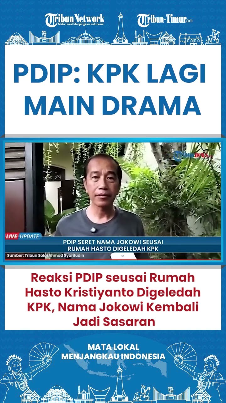 SHORT PDIP Tuding KPK Geledah Rumah Sekjen PDIP Hasto Kristiyanto Demi Penggalihan Isu Jokowi!