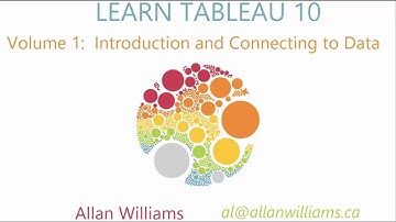 Tableau 10 : Vol 1 : Introduction and Connecting to Data