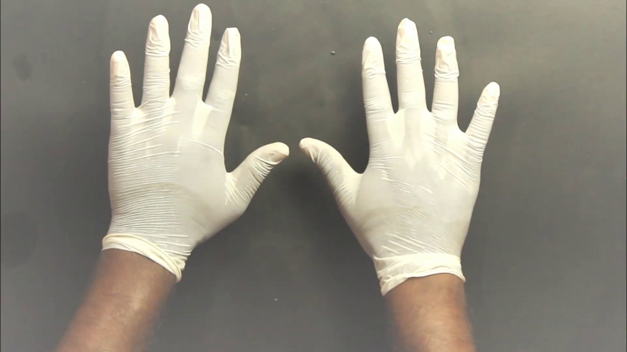 Hand washing black paint Hand washing demonstration Hand washing