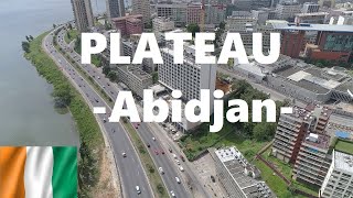 Driving Around Plateau, Downtown Abidjan, Ivory Coast - Côte d'Ivoire. West Africa. Beautiful Town!