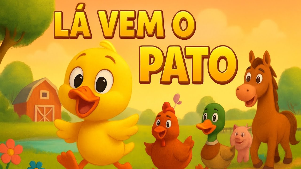 🎶 “LÁ VEM O PATO PATA AQUI PATA ACOLÁ 🦆 – Música Animada para Crianças ...