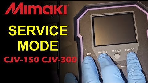 MIMAKI CJV 150 300 Change INK TYPE ES3 to SS21 SERVICE MODE Technician Mode Maintenance Mode Menu