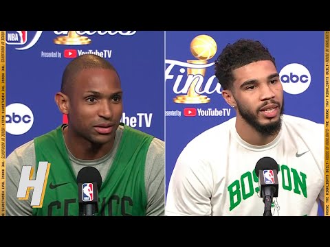 Jayson Tatum & Al Horford Full Interview - Game 2 Preview | 2022 NBA Finals Media Availabili