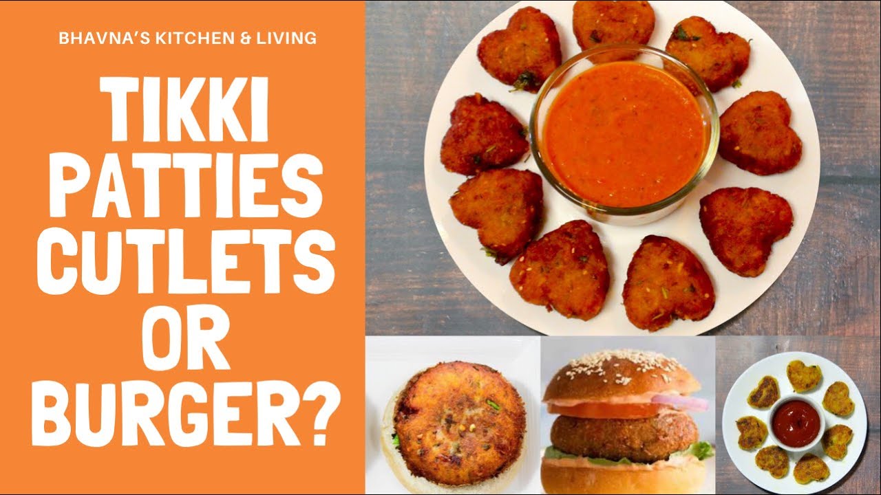 How to make Tikki, Cutlets, Patties or Burger? One Recipe, Multiple Uses Air Fryer Video Recipe | Bhavna