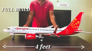 spicejet b737max model aircraft..pvc crafts, home made project