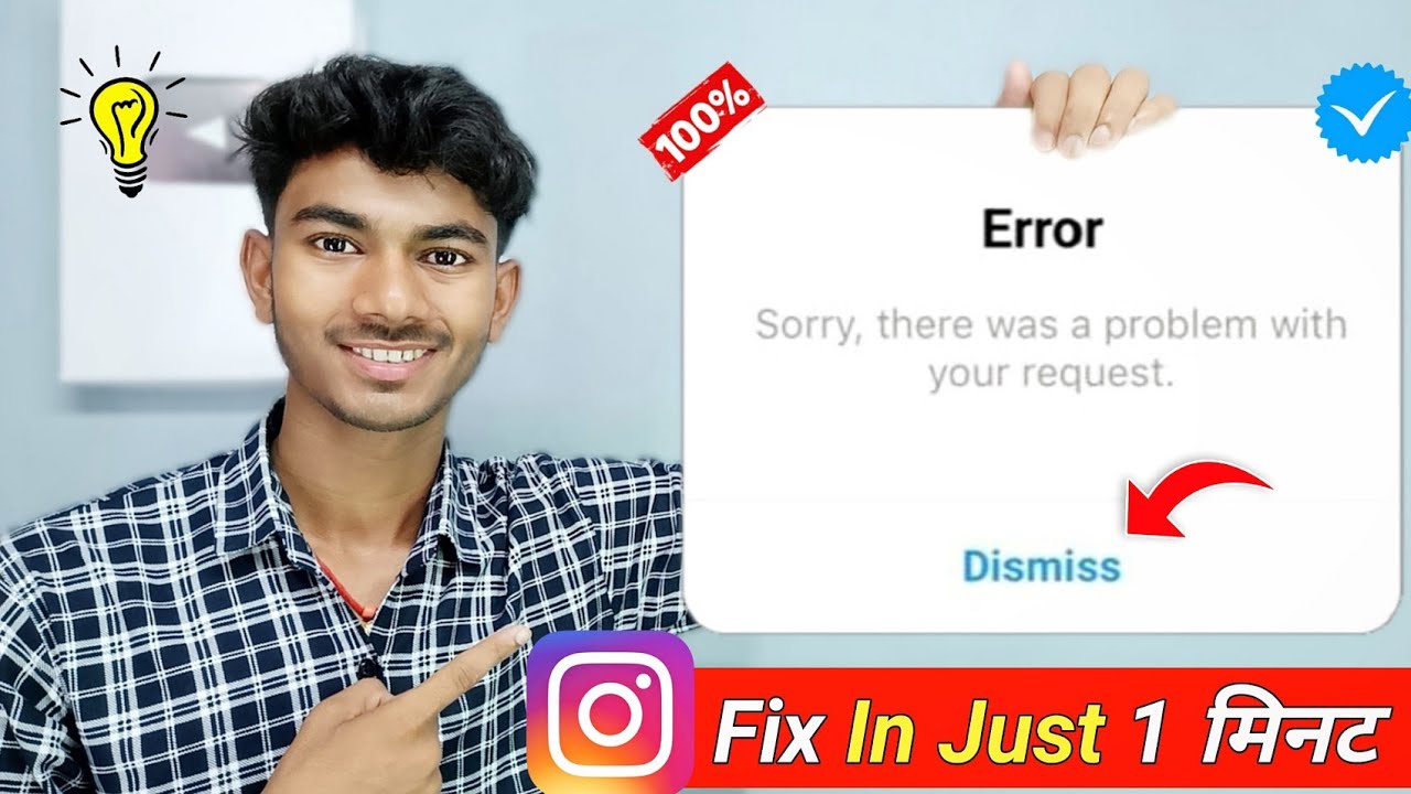 How To Fix Sorry There Was A Problem With Your Request Instagram ...
