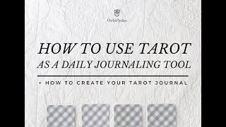 How I Use My Tarot Journal - The Simple Tarot