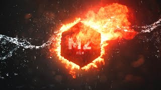 Logo Animation Fire And Water @M2FilmProduction  #vfx #work #fire #water