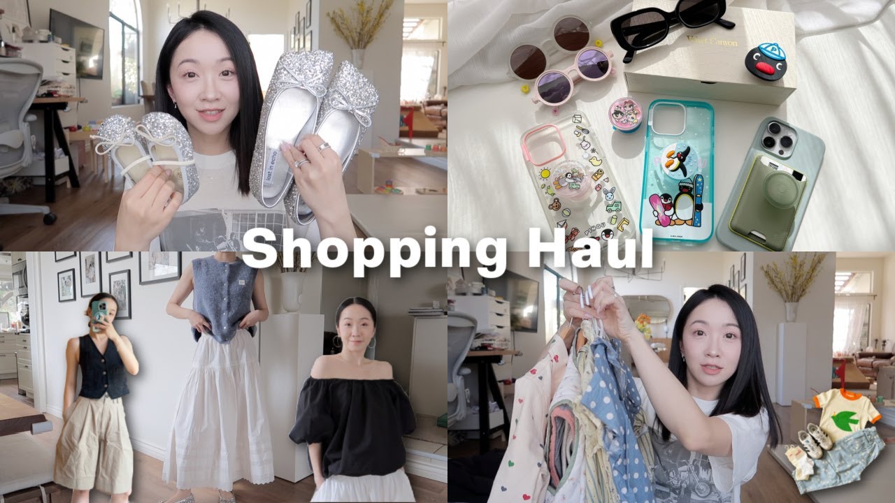 3月购物分享🛒 开春服饰🎀 爱上长半裙 亮晶晶小鞋子✨为女儿准备的新衣服👧🏻