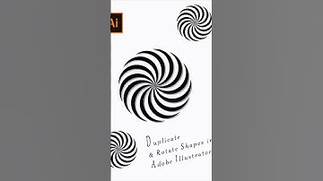 Duplicate & Rotate  Shapes in Adobe Illustrator tutorials | Shorts | 002 #design #art #illustrator