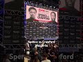 Errol Spence Jr vs Terence Crawford weigh-in scenes #boxing #spence #spencecrawford