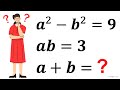 Mathematical Olympiad | Solve for a+b | Math Olympiad Preparation