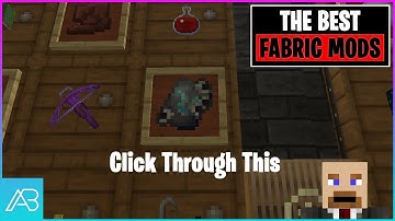 Minecraft Fabric Mods You Should Use -  Click Through - Open Barrels and Chests through item frames