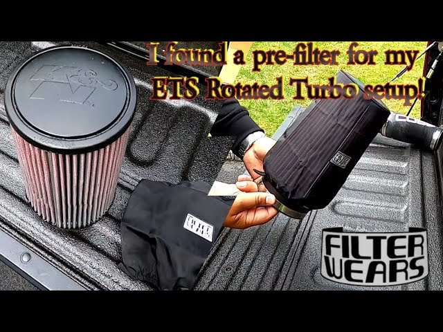 Filterwears Pre-Filter for my ETS Rotated Intake setup with the K&N  Universal Airfilter RE-0870 