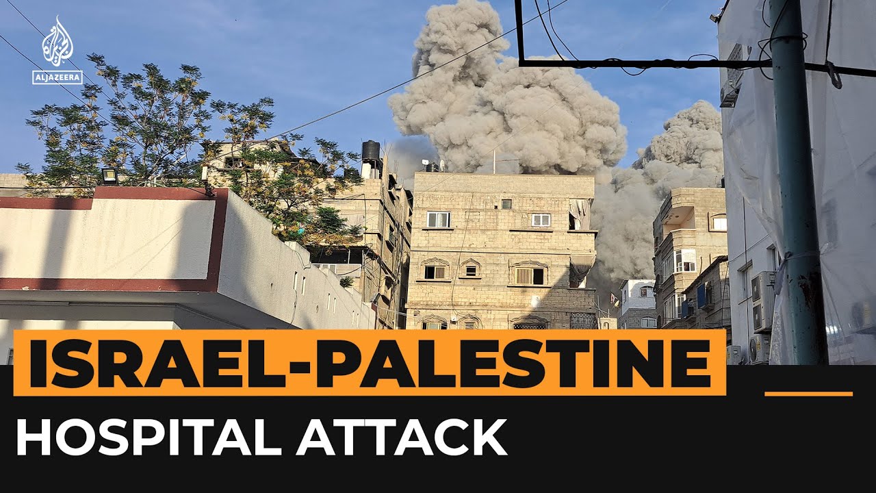 هجوم على مستشفى يؤوي آلاف الأشخاص في غزة | قناة الجزيرة الإخبارية