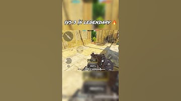 1vs 3 In Legendary 🔥 | MP Ranked CODMobile #codm #codmobile #shorts
