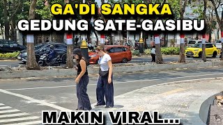 Wow keren gedung sate-gasibu makin viral dari luar negeri berkunjung,lihat ini..