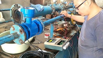 magnetic flow meter test video