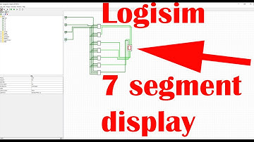 How to make a 7 segment display work in logisim