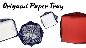 Fold a Decorative Origami Paper Tray Designed by Tomoko Fuse